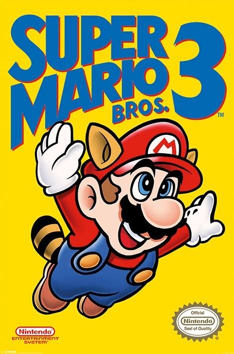 Super Mario Bros. 3 - NES Cover Poster | Sold at Europosters