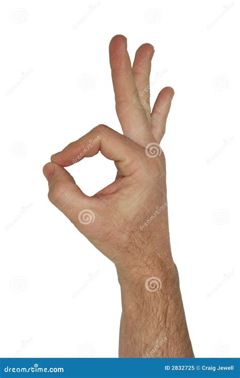 Isolated okay hand sign stock image. Image of right, alright - 2832725