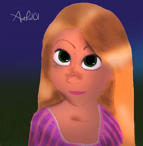 Rapunzel - Fan Art - Colored by avitha101 on DeviantArt