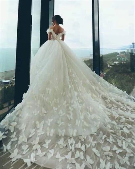 Ball Gown Butterfly Wedding Dresses 2022 | Butterfly wedding dress ...