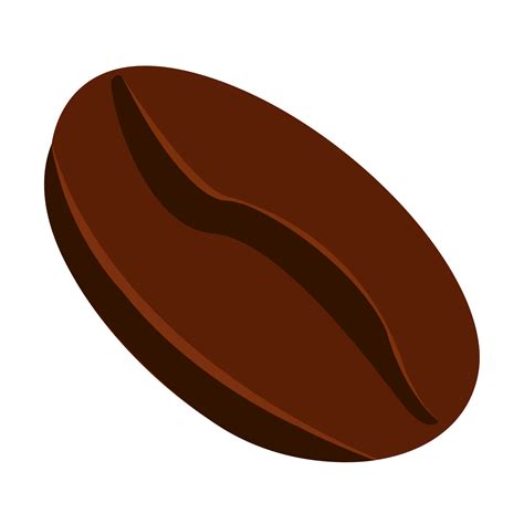 Single Coffee Bean Clipart