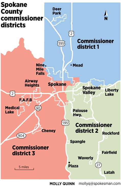 Spokane County Map