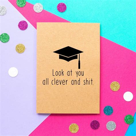 Funny Graduation Card Funny college card Funnc card | Etsy Funny Greeting Cards, Funny Cards ...