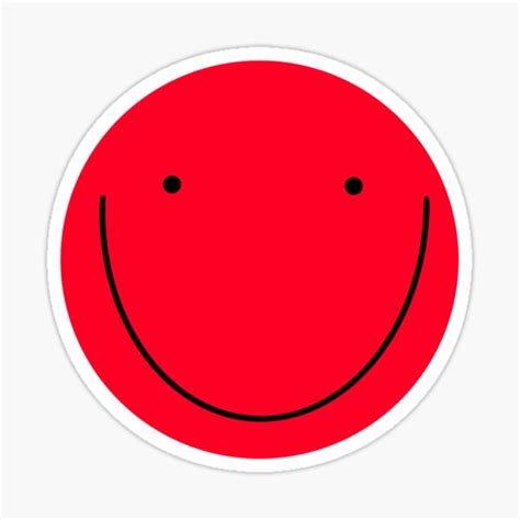 "RED SMILE EMOJI" Sticker for Sale by vazqpete | Redbubble