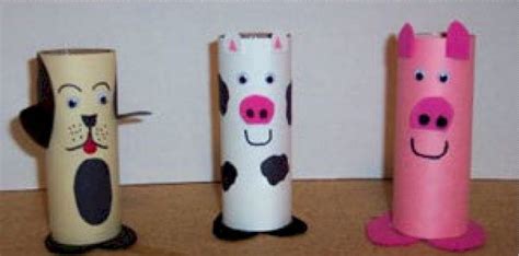Cardboard Tube Animals | Toilet paper crafts, Farm animal crafts, Animal crafts for kids
