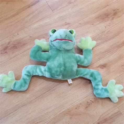 RUSS BERRIE FRANKIE Green Frog Toad Vintage Soft Plush Toy Shelf Sitter £11.99 - PicClick UK