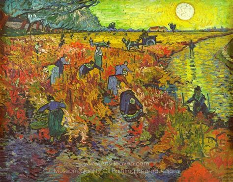 Vincent Van Gogh The Red Vineyard Painting Reproductions, Save 50-75% ...