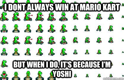 Mario Kart Yoshi WINS memes | quickmeme