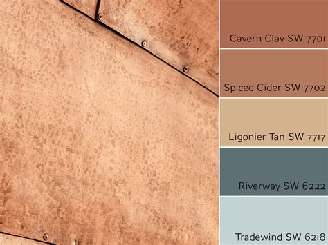 Cavern Clay Complementary Color Scheme in 2020 | Paint colors for home, Rust color schemes ...