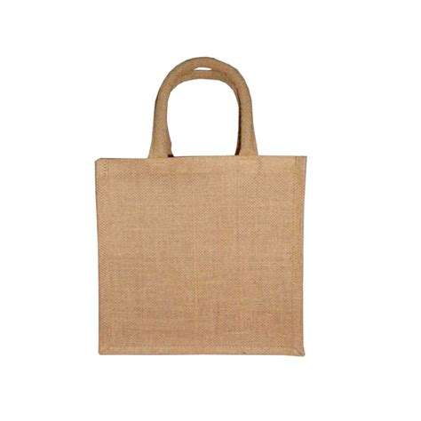 Natural Jute Bag with Cotton Padded Handle - Everything Bags Inc.