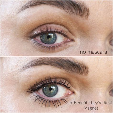 Benefit They're Real magnet mascara review before after Mascara Review, Makeup Artist, Beauty ...