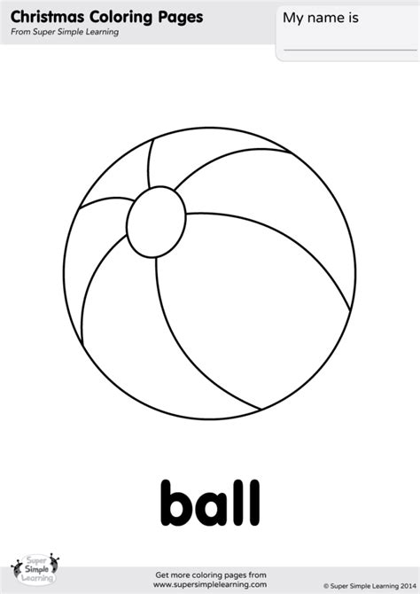 Ball Coloring Pages