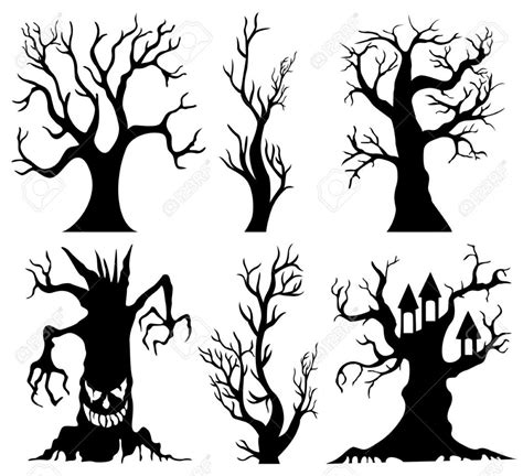 Spooky Tree Drawing | Free download on ClipArtMag