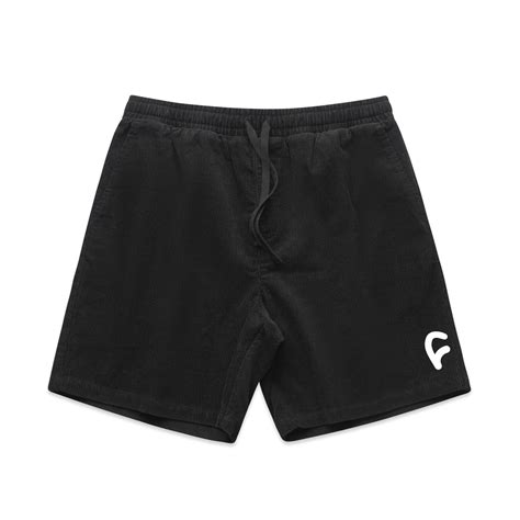 Corduroy Shorts / black – CULT CREW