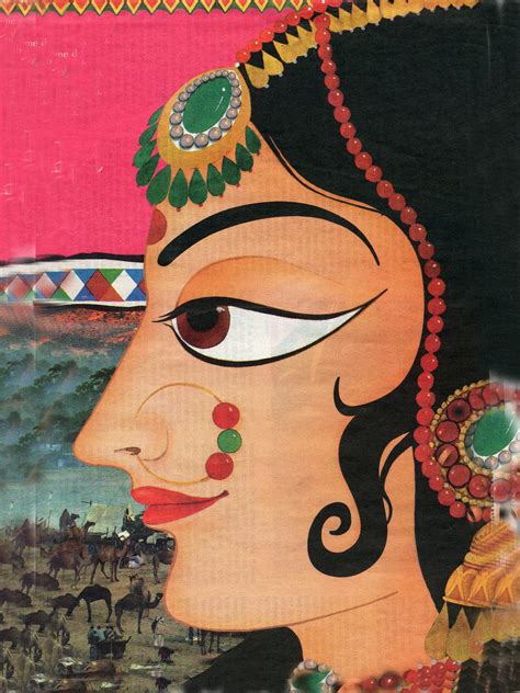 beauty Indian face | Folk art painting, Painting art projects, Painting