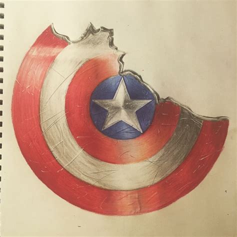Captain America Shield Drawing