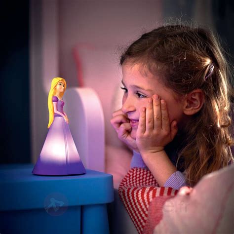 Lampe à poser LED rose Raiponce, à piles | Luminaire.fr Bedroom Themes, Kids Bedroom, Night ...