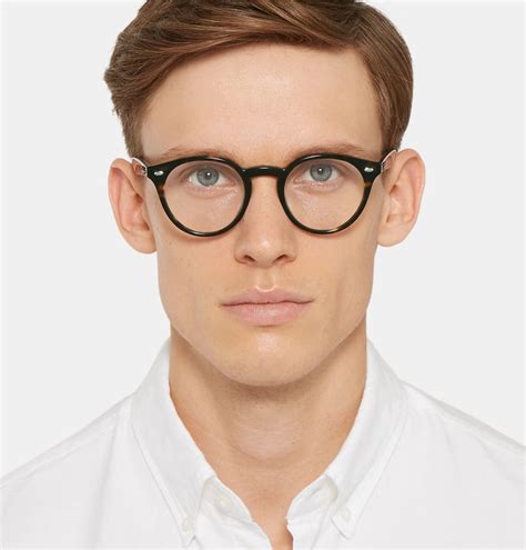 RAY-BAN Round-Frame Tortoiseshell Acetate Optical Glasses | Mens glasses frames, Designer ...