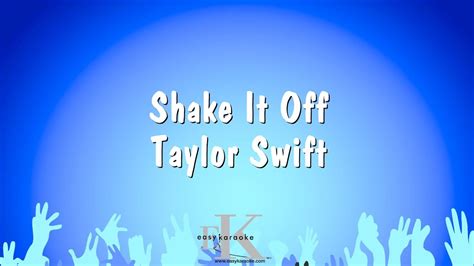 Shake It Off - Taylor Swift (Karaoke Version) - YouTube