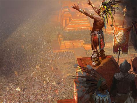 Download wallpaper art, painting, Pyramid, Aztec, section painting in ...