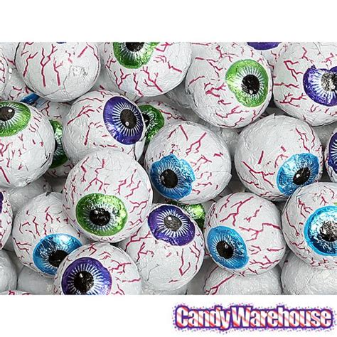 Just found Googly Eyes Foiled Double Crisp Chocolate Eyeballs: 50-Piece ...