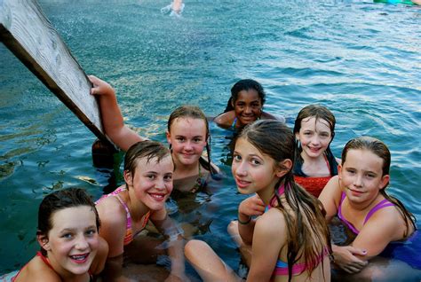 hot spring soaking at MT girls adventure camp www.alpengirlcamp.com ...