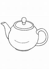 Coloring Pages  Teapot sketch template