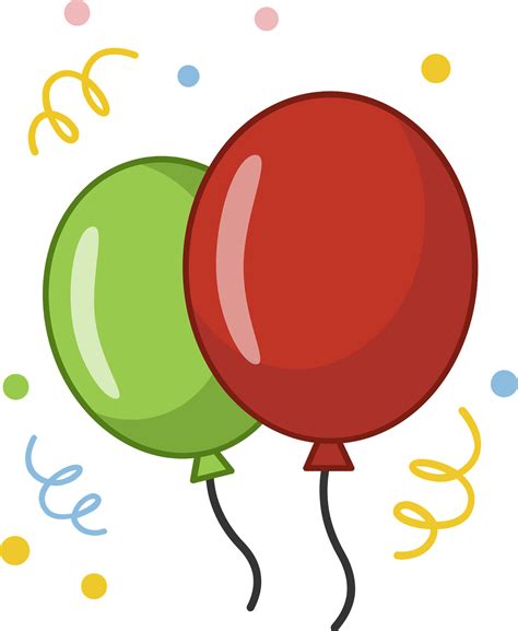 Happy Birthday Balloons On Transparent Background Illustration Stock Vector Illustration Of ...