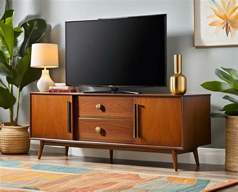 Refresh Your Living Room With This Retro Wood TV Stand - Corley Designs