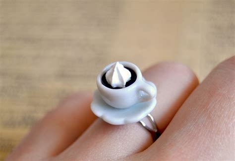 Cup a Coffee Ring by OhlalaMademoiselle on Etsy