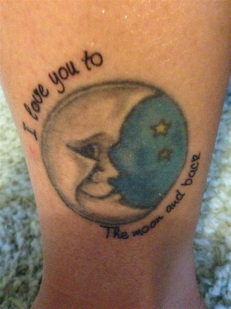 I love you to the moon and back | Moon tattoo designs, Body art tattoos ...