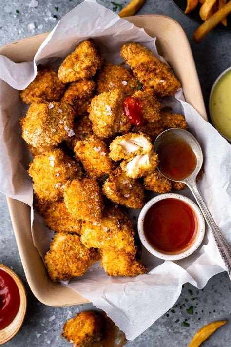 Homemade Crispy Air Fryer Chicken Nuggets - Modern Farmhouse Eats