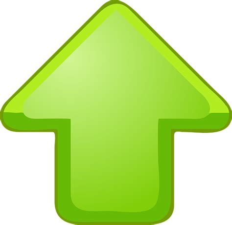 Arrow Upward Green · Free vector graphic on Pixabay