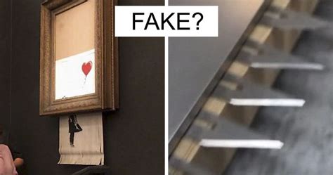 This Guy Noticed Something Doesn't Add Up In Banksy's Shredded Painting, Explains Why It Was ...