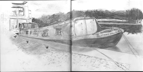 Barge Sketch at PaintingValley.com | Explore collection of Barge Sketch