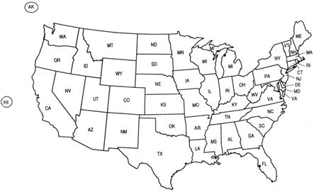 Us States Map Test Printable | Printable Maps