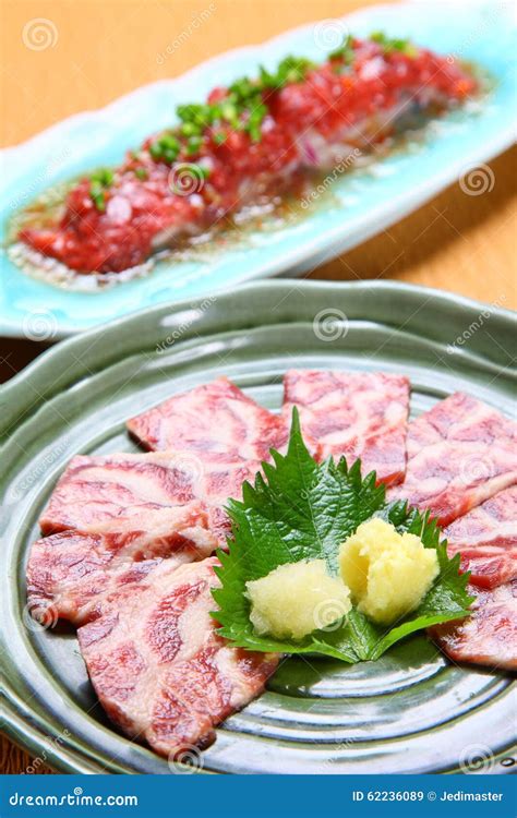 Horse meat dishes stock image. Image of dishes, japanese - 62236089