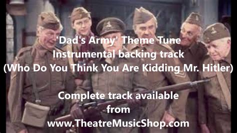 Dad's Army Theme Tune - Instrumental backing track (Boy and Girl keys) - YouTube