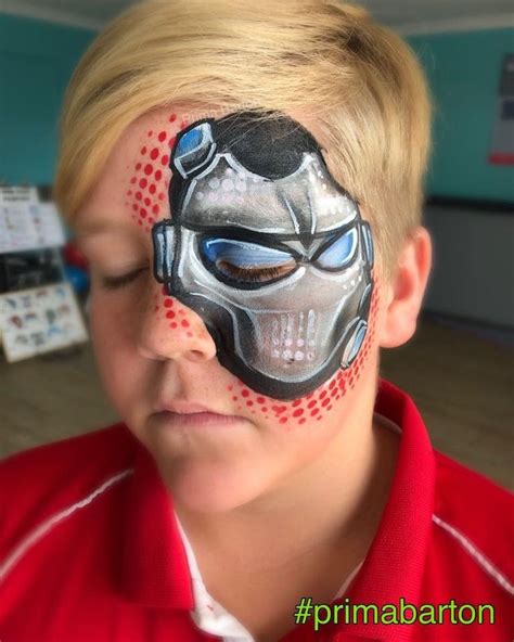 Fortnite facepaint design | Halloween face makeup, Halloween face, Face