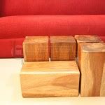 TheQue – 5 pc Wood Blocks, Unique Coffee Table Set : Leoque Collection – One Look, One ...