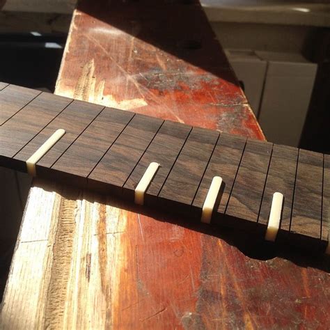 Very cool fret markers in a guitar build by epizootics on OffsetGuitars ...