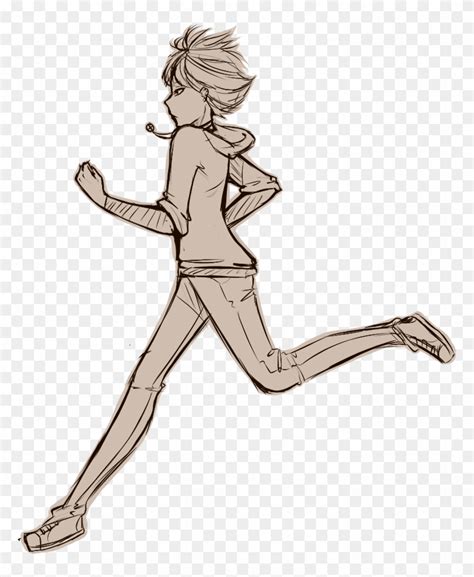 28 Collection Of Walking Drawing Base - Anime Girl Walking Base, HD Png ...