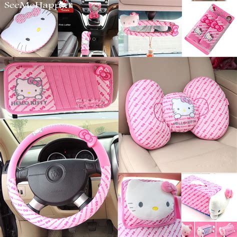 Aliexpress.com : Buy Pink Hello Kitty Car Styling Car Seat Interior ...