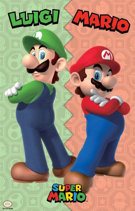 Super Mario Bros - Mario and Luigi - Gaming Poster (11 x 17 inches) – Imaginus Posters