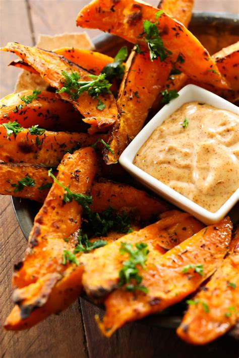 Sweet Potato Wedges with Honey Chipotle Dipping Sauce | Chef in Training