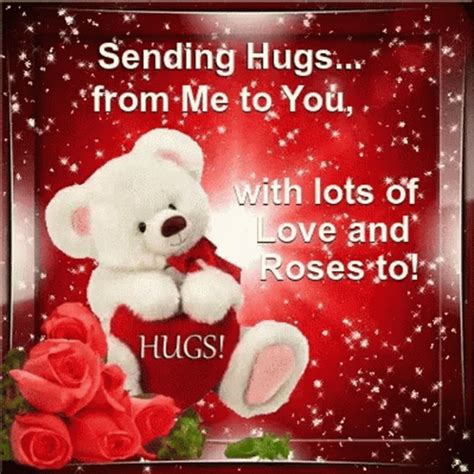 Sending Hugs Sparkle GIF - SendingHugs Sparkle Bear - Discover & Share GIFs