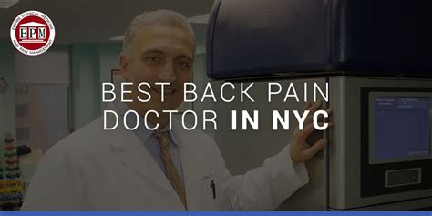 Best Back Pain Doctor in NYC | Physical Therapist & Sports Medicine