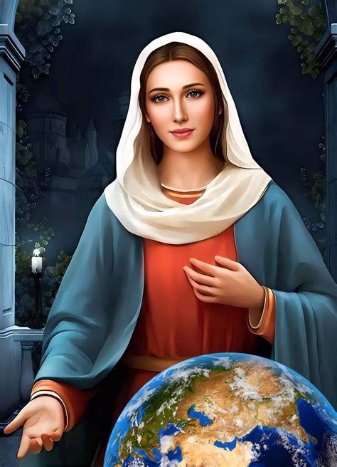 Sainte Marie, Mama Mary, Jesus Painting, Blessed Mother Mary, Jesus ...