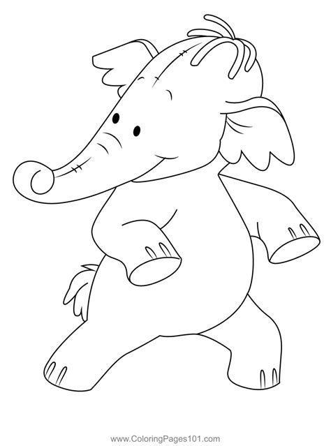 Dance Heffalump Coloring Page for Kids - Free Pooh's Heffalump Movie ...