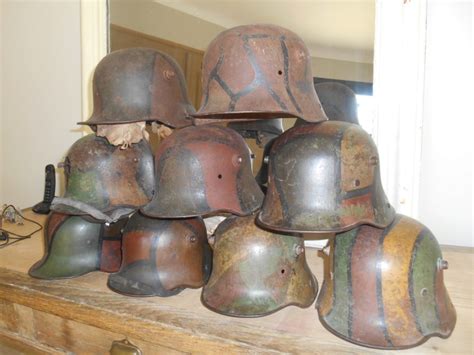 Camouflage Stahlhelm WW1